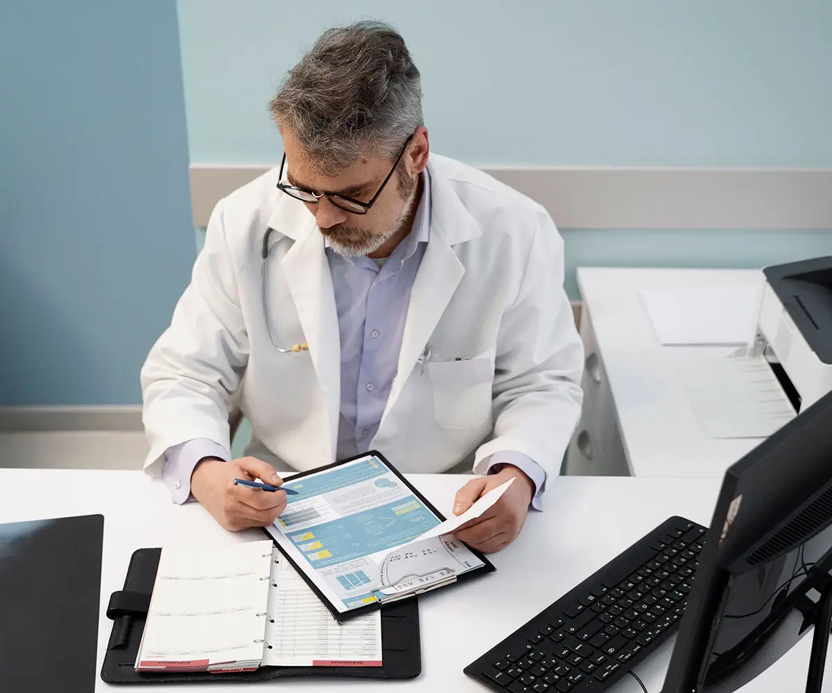 Regular reporting services with insights into claim status outstanding balances and key performance metrics for healthcare practices